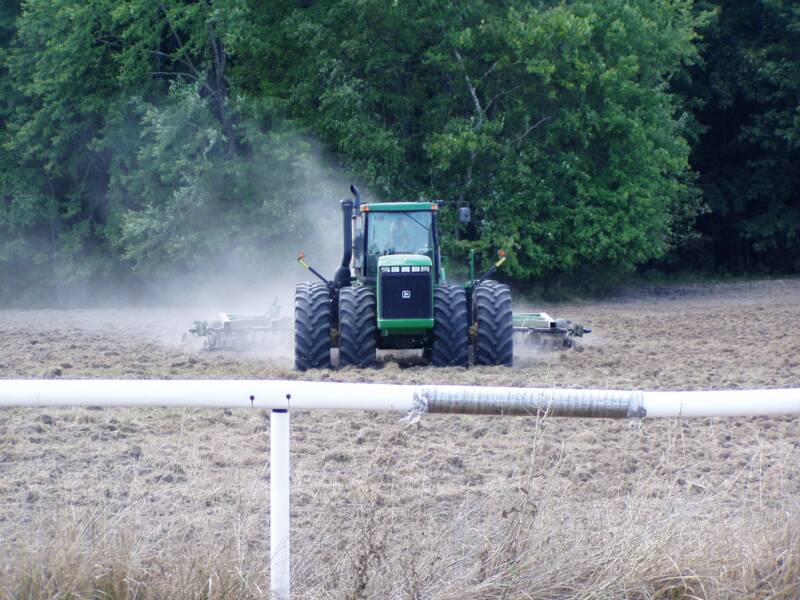tilling fields