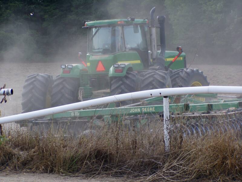 tilling fields